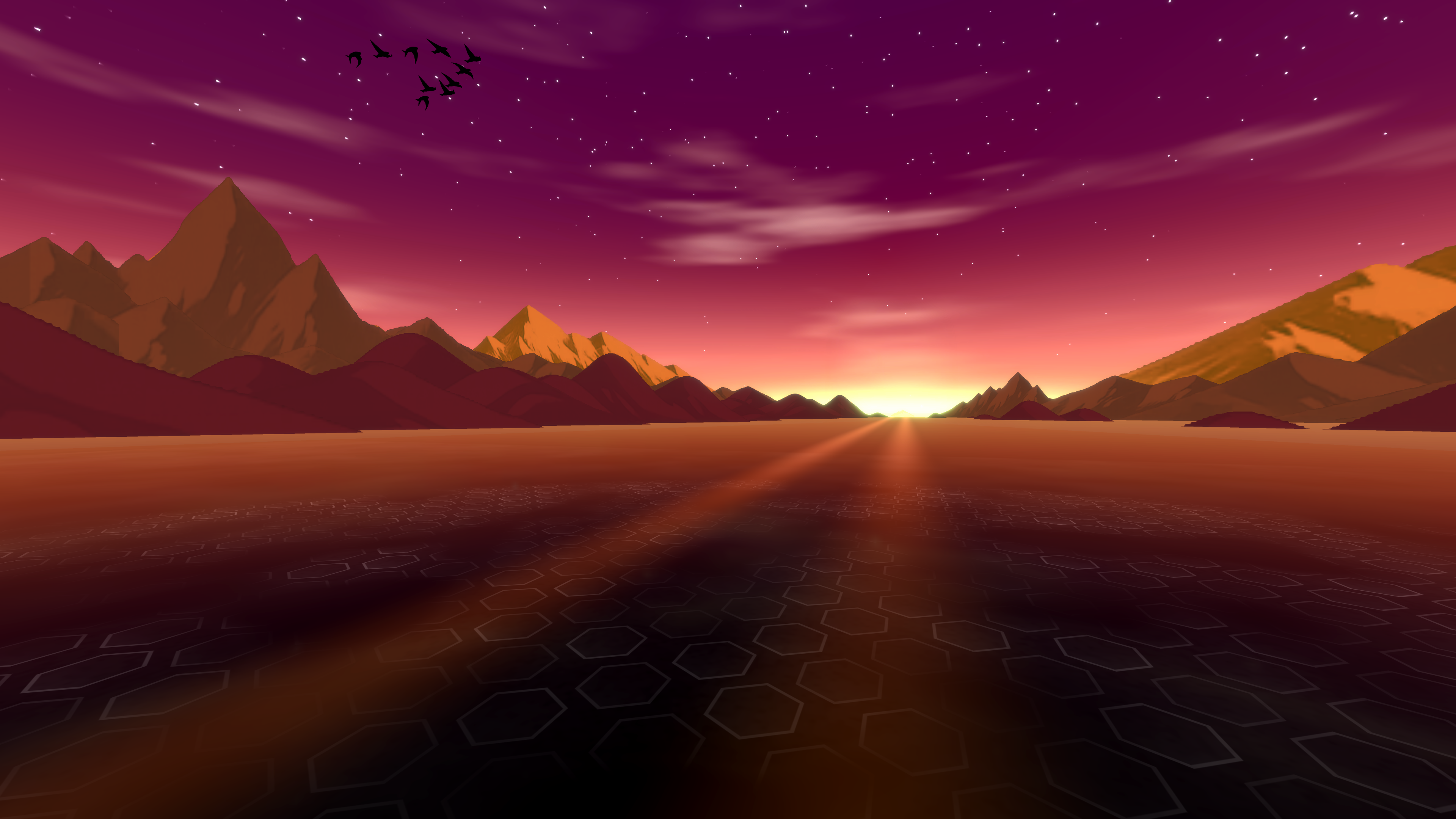 Holovia sunset scene screenshot